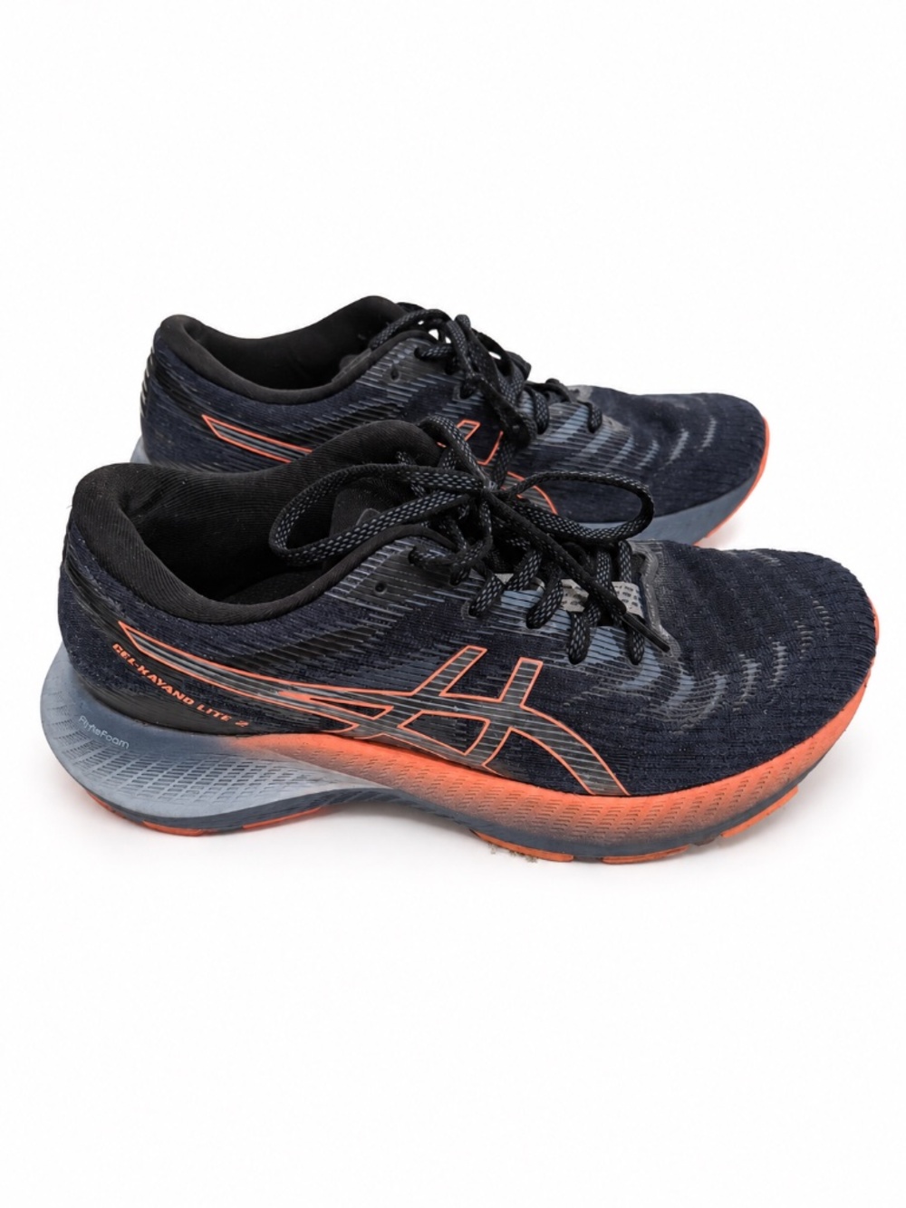 ASICS Gel-Kayano Lite 2 Navy Coral Running Shoes Women’s 9